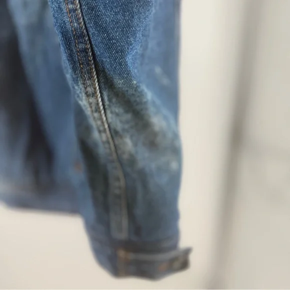 Wrangler Denim Blue Jacket with Sherpa Lining & Collar - Picture 5 of 5